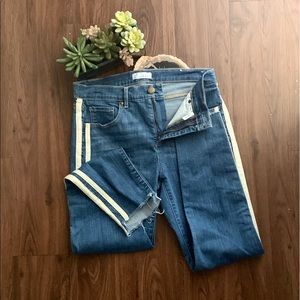 LOFT • SIDE STRIPE HIGH RISE SKINNY JEANS